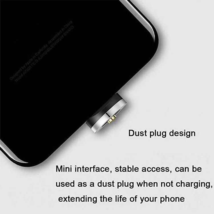1m 3.3FT Nylon Braided LED Magnetic Micro USB Type C Charging Cable For Iphone - ANKUX.COM
