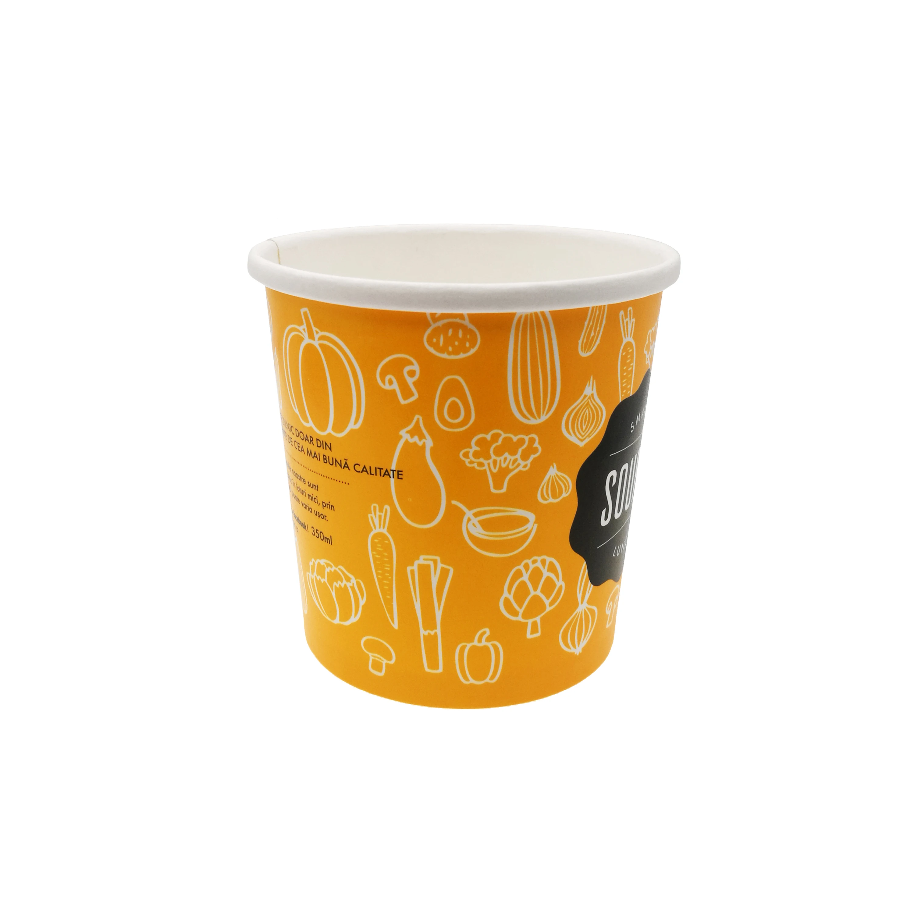 16 Oz Custom Printed Disposable Noodle Paper Soup Cup With Lids Buy