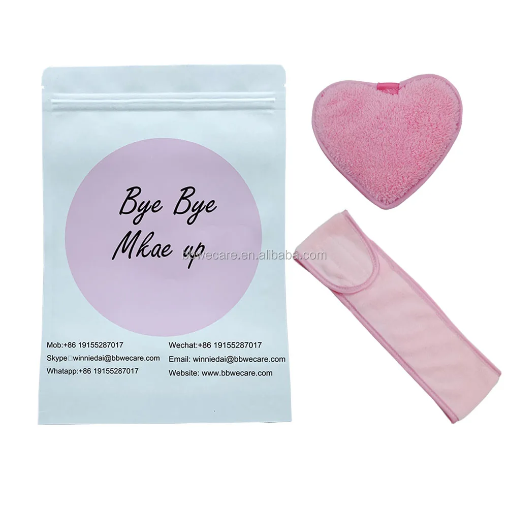 Free Sample Eco Friendly Microfiber Makeup Pad Face Cleaner Round