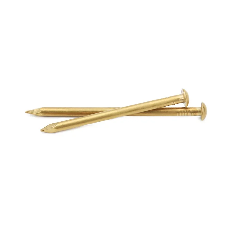 Dia 1.2mm3mm Pure Copper Nail Round Head Brass Nail Drum Nail For