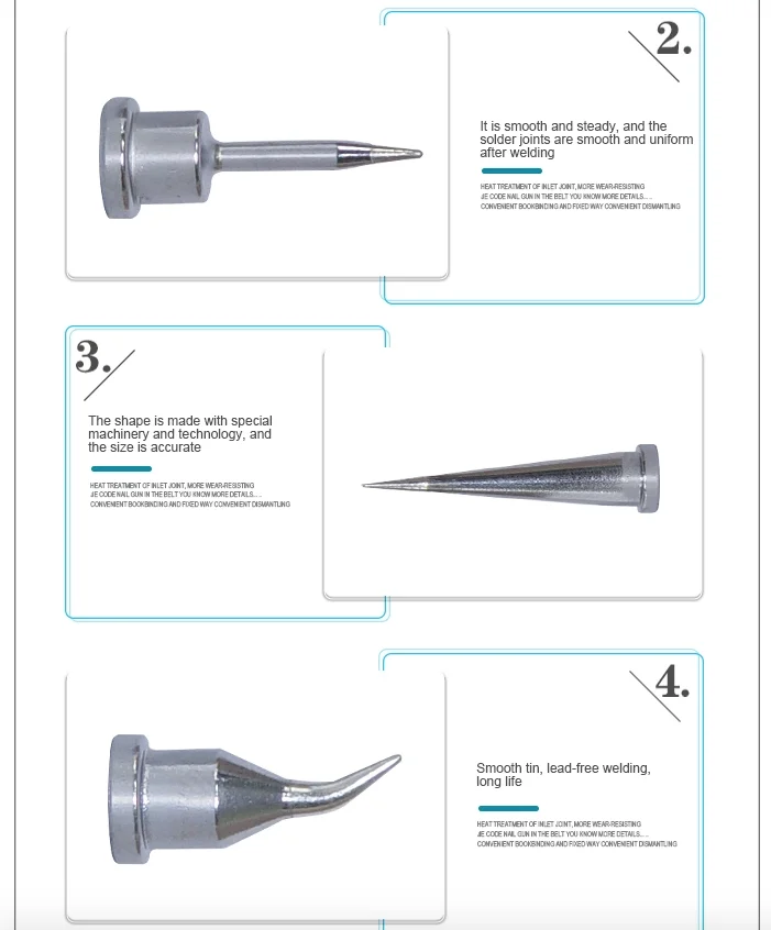 T12 Series hakko replacement T12-C4 Soldering Iron Tips