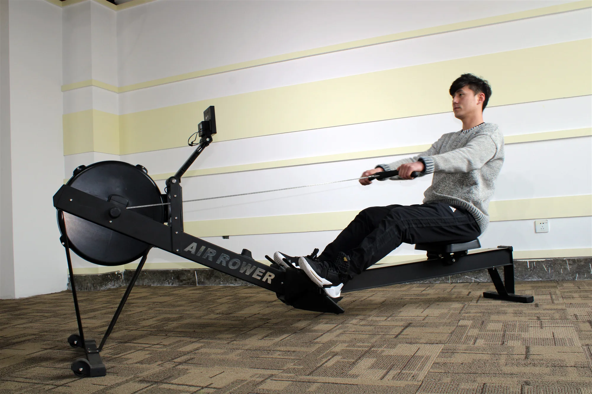 Ab7 Commercial Fitness Wind Resistance Ski Rowing Machine/ Air Indoor