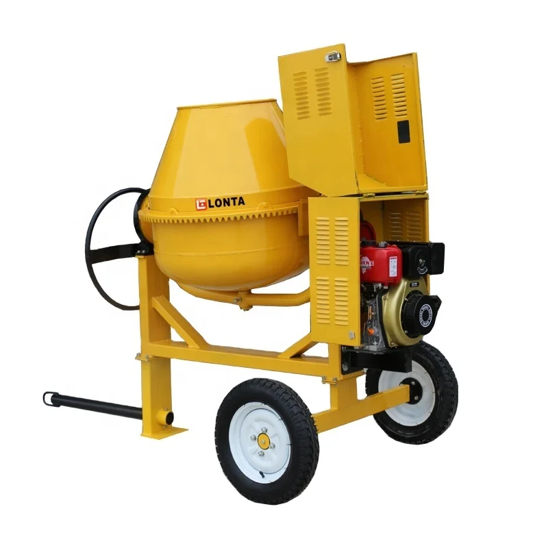 350l Steel Concrete Mixer Diesel Engine Concrete Mixer Self Loading