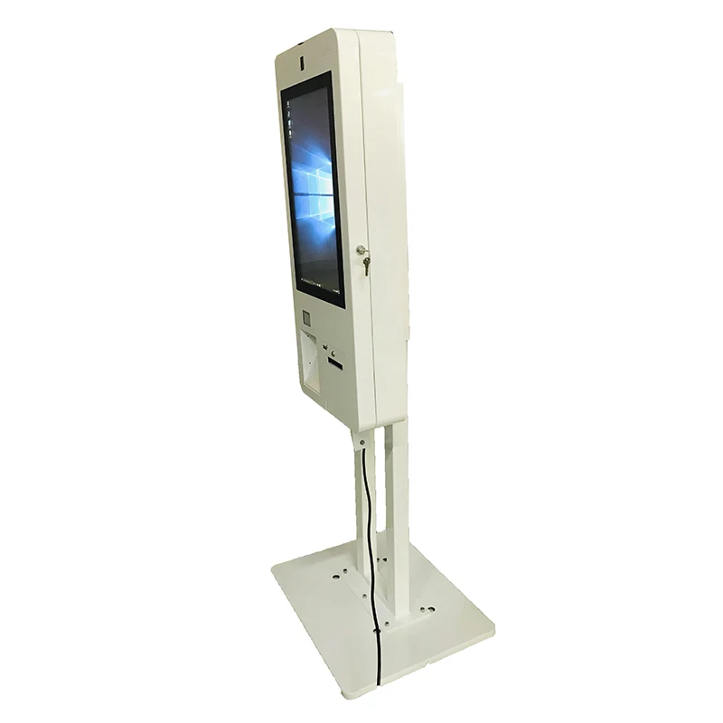 21.5" Touchscreen Restaurant Self Service Ordering Kiosk with Cash Acceptor