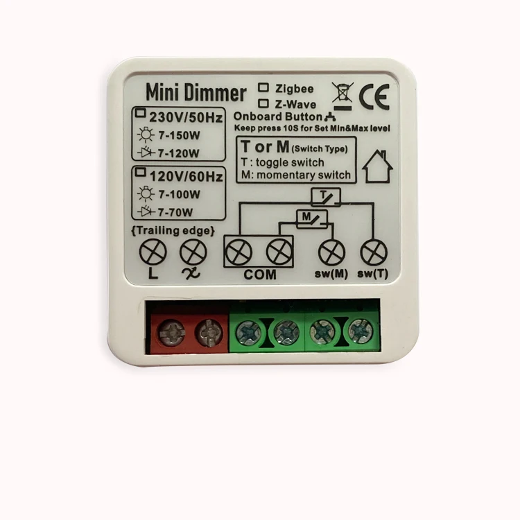 zigbee new light link dimmer switch alexa speaker smart home works with toggle or momentary switch