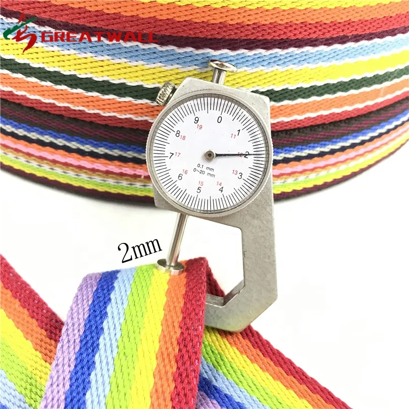 China Factory Supply Customized Webbing Tape Roll Woven Polyester Cotton Nylon Jacquard Webbing Strap nylon webbing strap