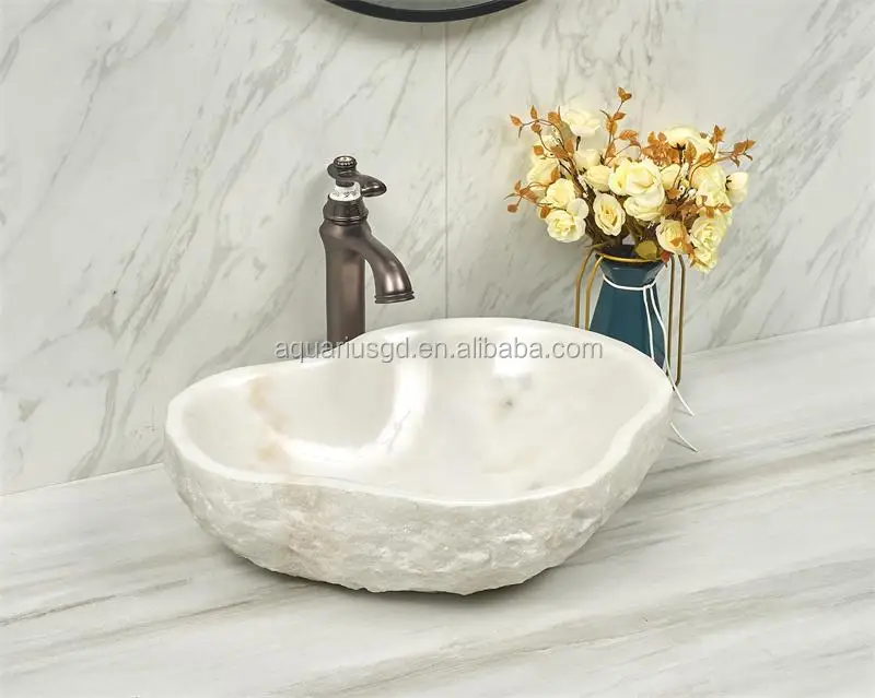 Irregular Edge White Stone Bathroom Washing Bowl Buy Bathroom Face