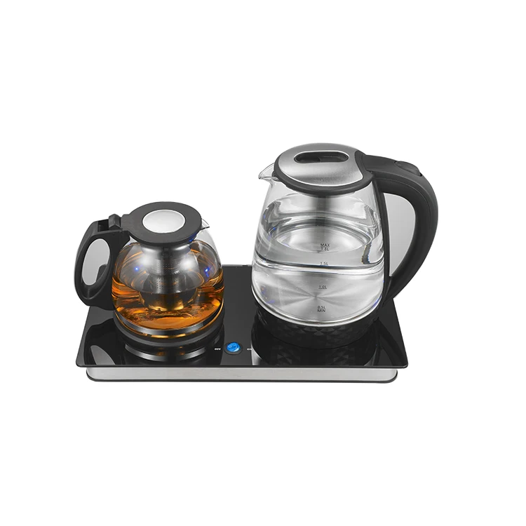 Electric Kettle And Tea Maker Set Stainless Steel & Glass & Keep Tea