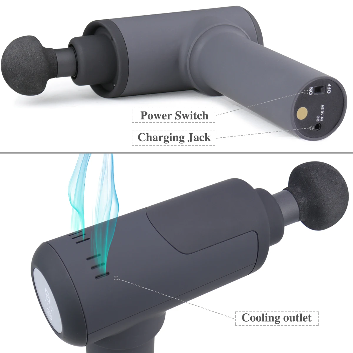 2500mah Lithium Battery Muscle Massage Machines Body Massager Vibration