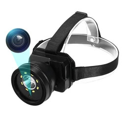 HD1080P LED Headlamp Headlight Video Camcorder Waterproof Super Bright Outdoor Sport Video Recorder Camera Hidden Spy Camera