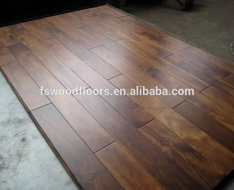 5 X 3 4 Hand Scraped Asian Walnut Acacia Hardwood Flooring