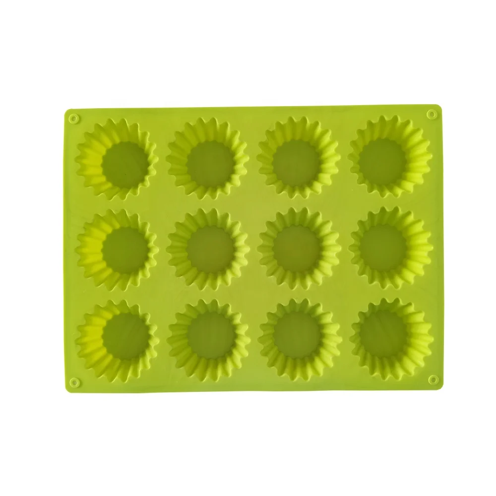 Silicone Muffin Pan 12cup Mini Cake Mold Best Food Grade Egg Muffin