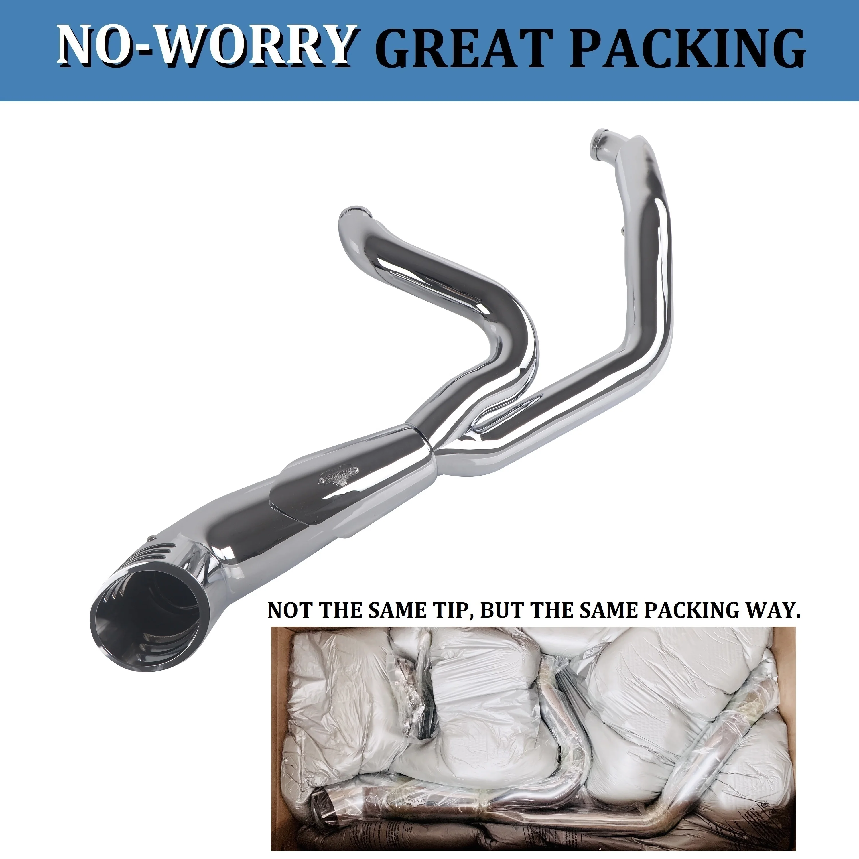 Head Turning Loud Sound 2into1 Exhaust Pipes For Harley Davidson 1995