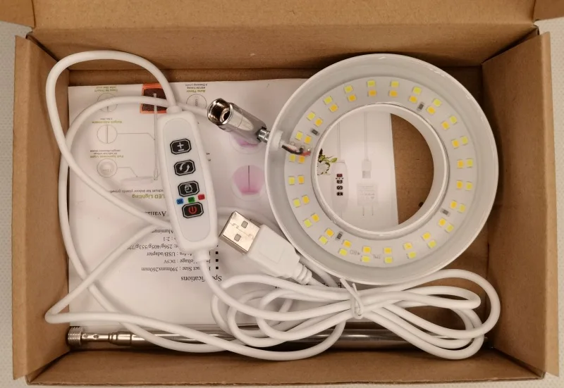 product led telescopic plant growth lamp with angel ring red  blue spectrum aluminum body flower timing fill light-3