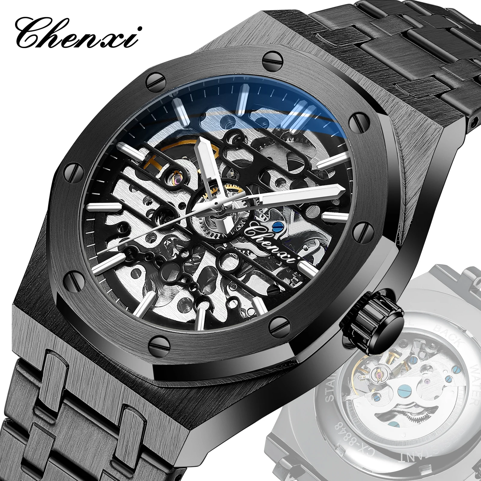 CHENXI New Arrival 8848 Automatic Men's Mechanical Tourbillon
