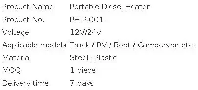 Portable Diesel Parking Heater, 2KW, 5KW, 12V/24V - detail 2