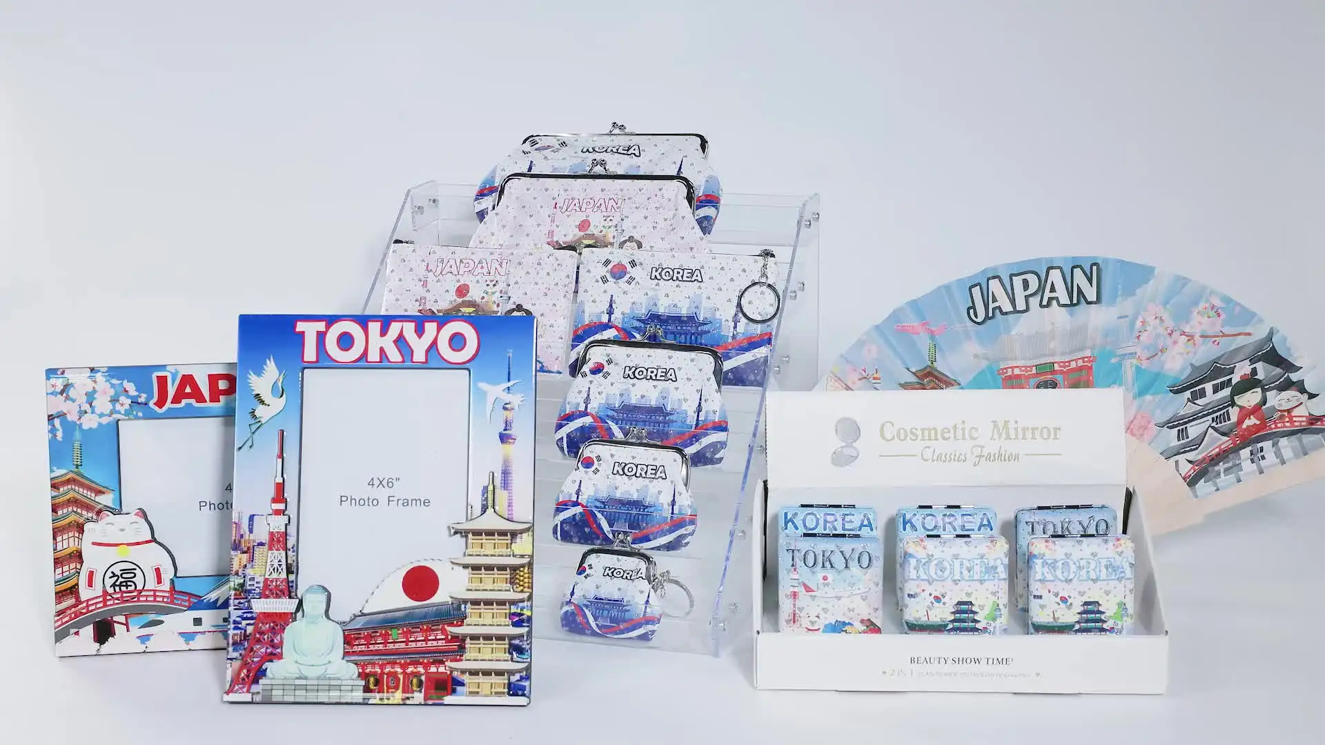 Factory Custom logo Alloy Metal Kyoto Osaka Tokyo Keychain Japan