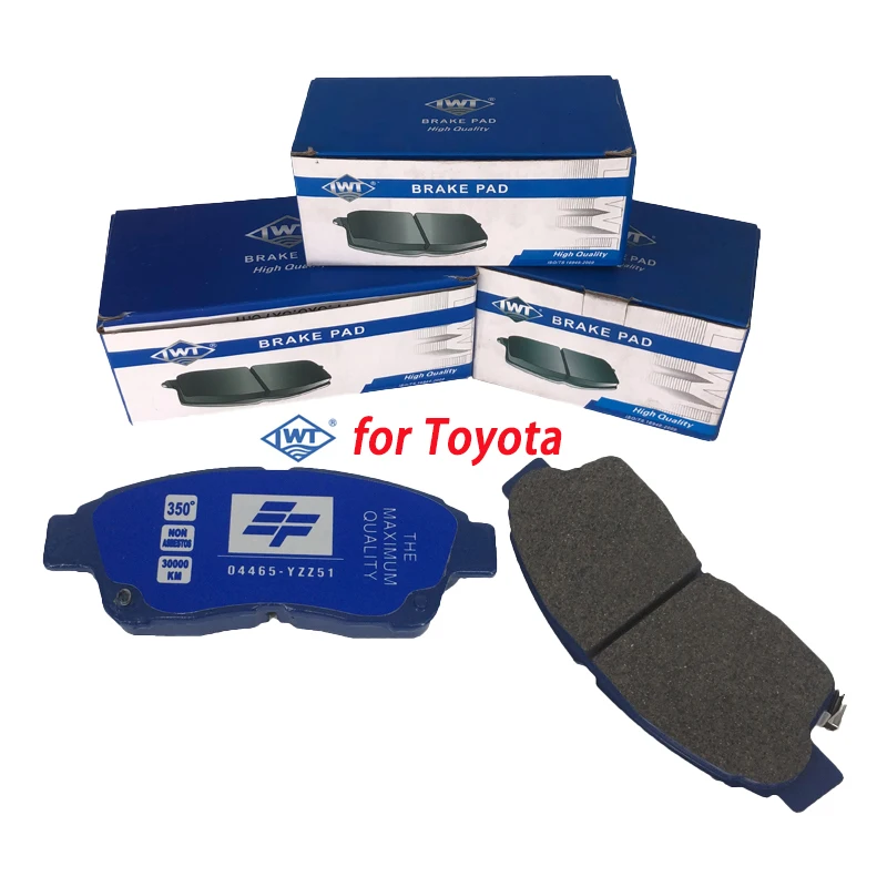 Lwt Japan Korean Car Parts Brake System Auto Front Rear Brake Pads For Toyota Quantum Prius