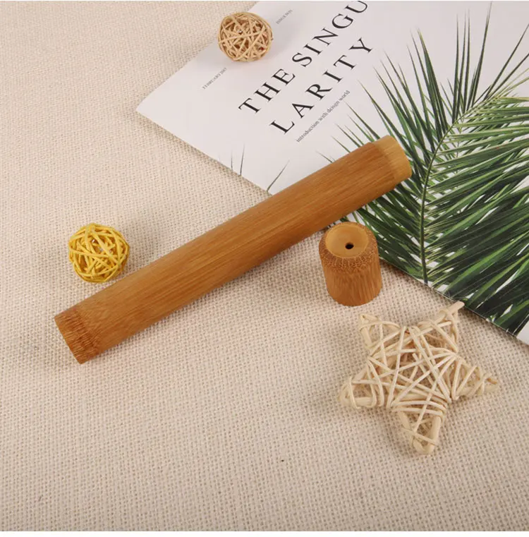 2_02.jpg OF Customized Eco-friendly Biodegradable Nature Bamboo Toothbrush Tube