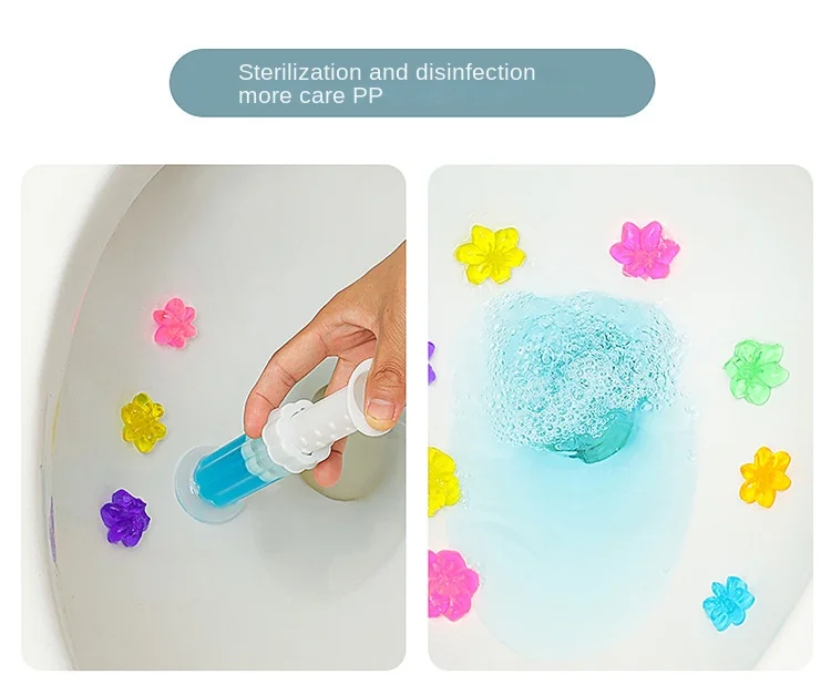 Wholesale Supply Floral Aromatic Toilet Cleaner Gel Disposable Odor Deodorant  Odor Eliminate For Freshening Your Bathroom