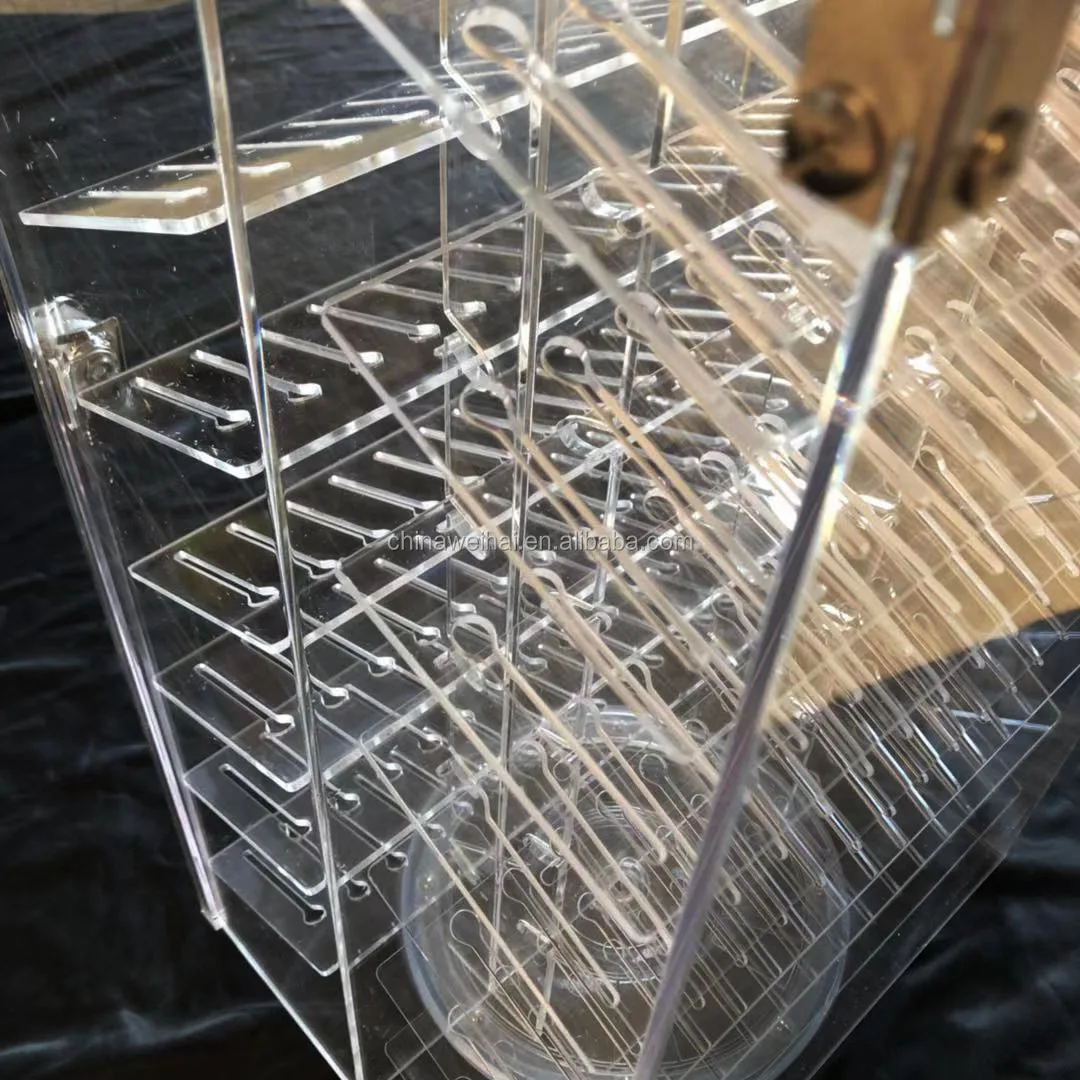 270 slots double sided rotating acrylic body piercing display stand