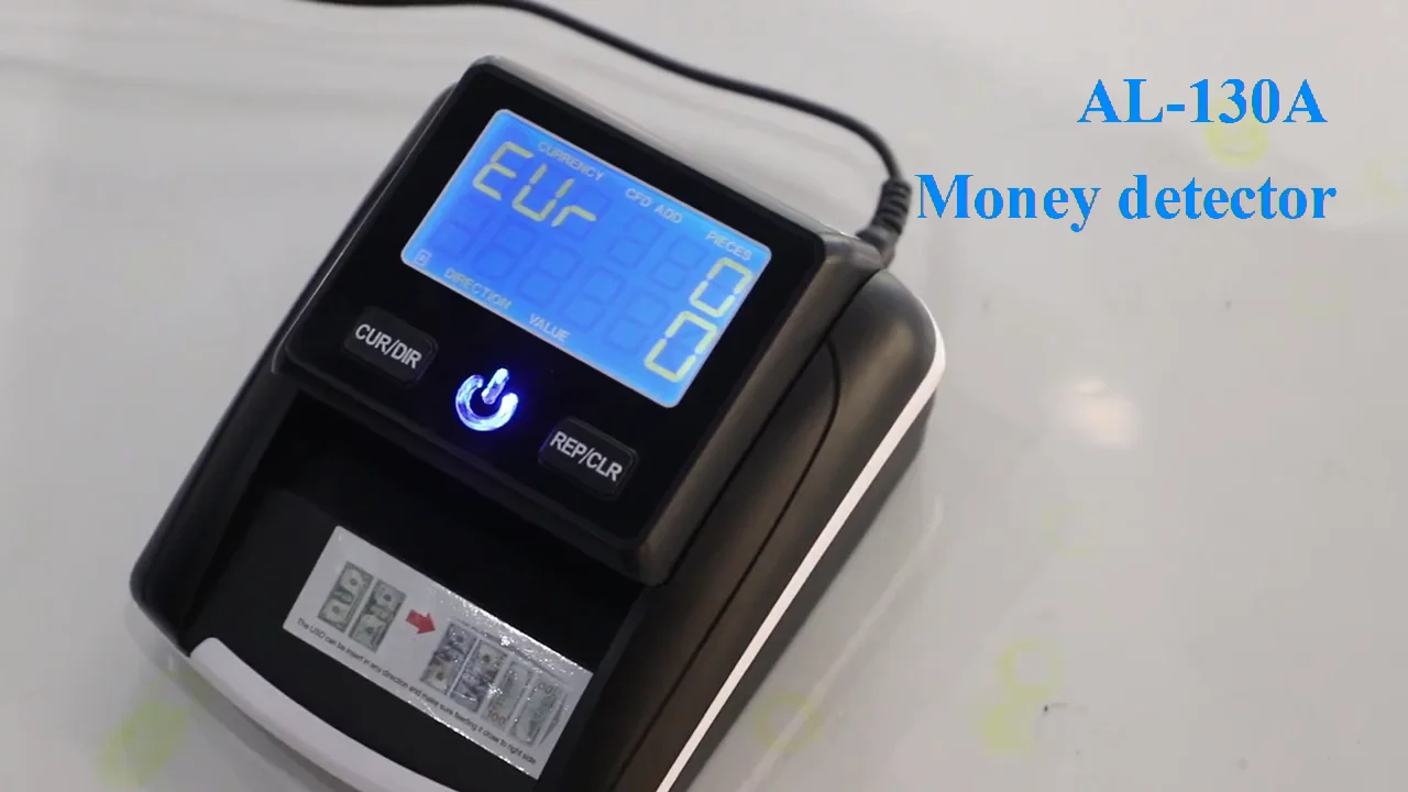 Al130a Portable Counterfeit Banknote Uv Mini Money Detector Currency
