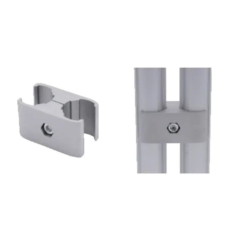 product parallel external coupling 28mm third generation 1000 series wire rod aluminum alloy lean pipe aluminum pipe profile connector-14