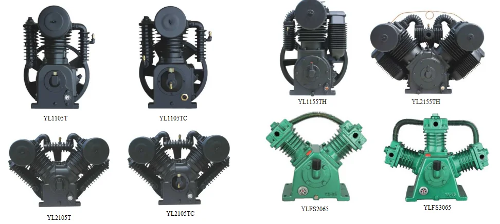 Factory custom logo piston air compressor pump head air compressor for industrial use