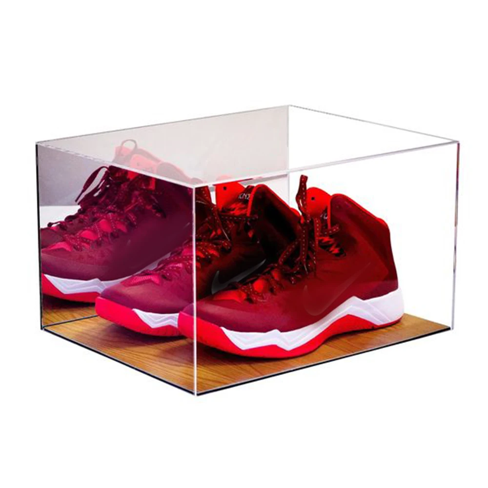 Luxury Sneaker Plexiglass Box Rotating Clear Acrylic Shoe Case Display