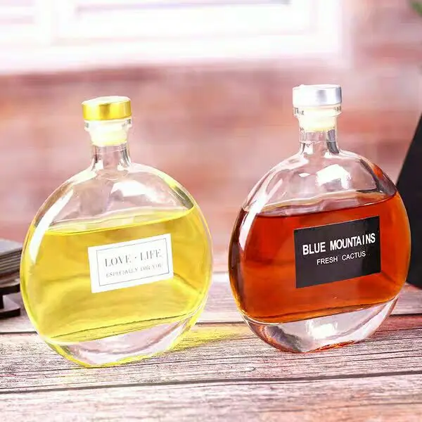 European Quality Custom Empty Mini Glass Liquor Bottle