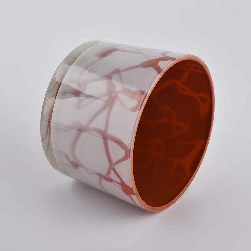 hand painting glass candle jar