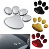 1 Pair Car Sticker Dog Paw 3D Animal Dog Cat Bear Footprint PVC Car Sticker Nick Cover Sticker for Car Auto Motorcycle Decor