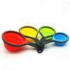 Benhaida Collapsible Portable Silicone Measuring Cups Spoons Set for Cooking