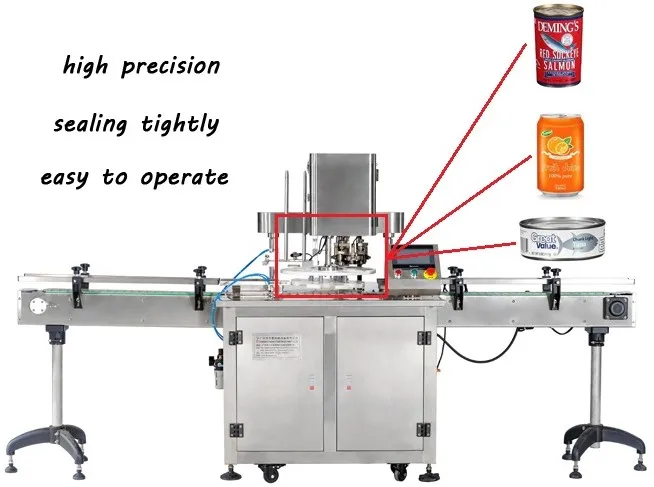 30-50cans/min sealer machine for can