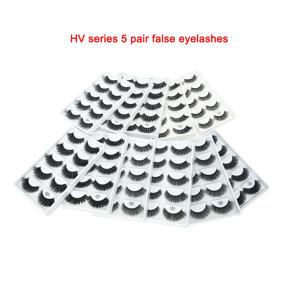 5 pairs false eyelashes