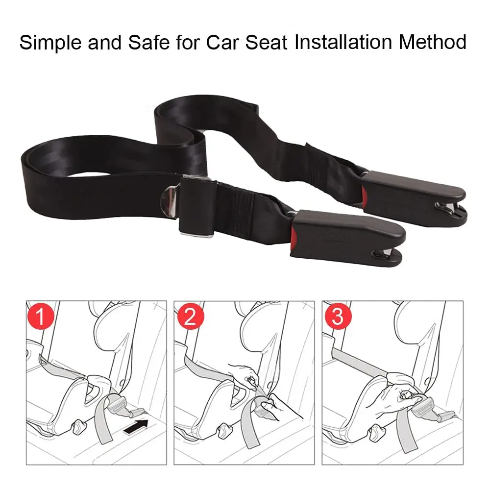 Isofix Belt Strap Extender Base Anchor Clip Child Safety Car Seat ...