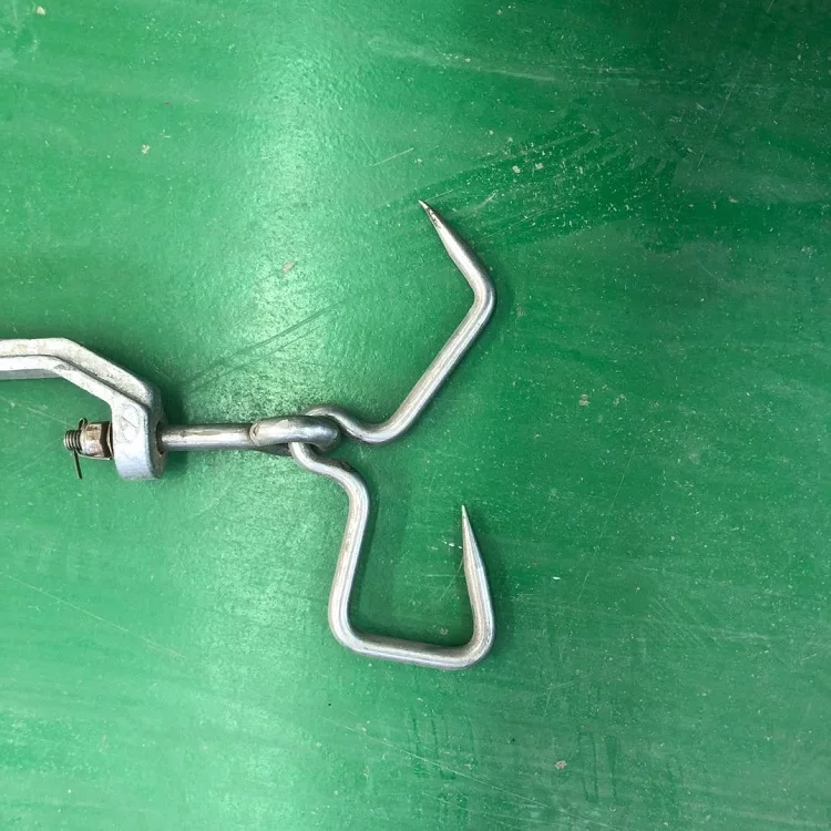 Goat Slaughter House Sheep Carcass Hanging Hooks Rolling Meat Trolly