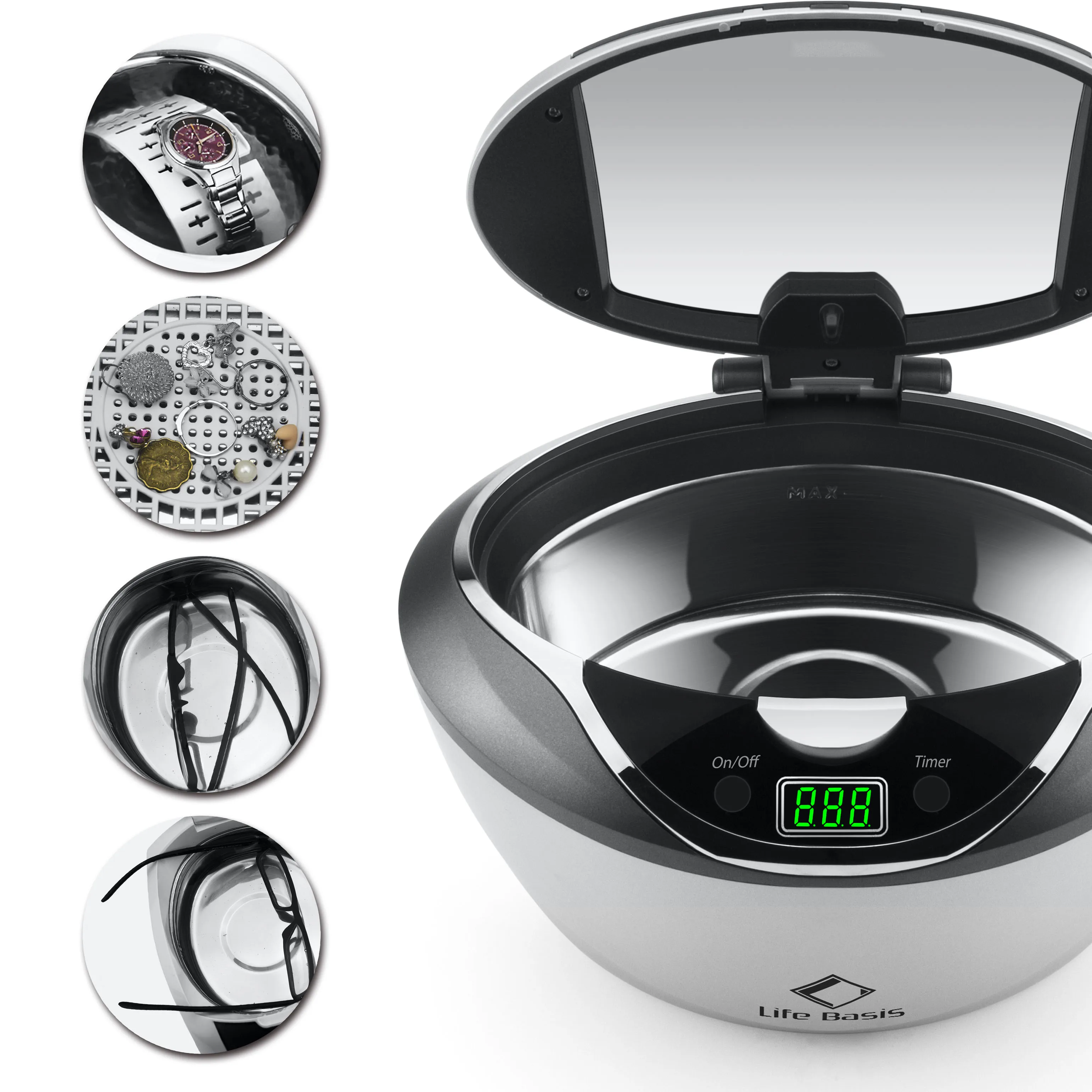 manufacture digital eyeglass ultrasonic bath CD-2840A