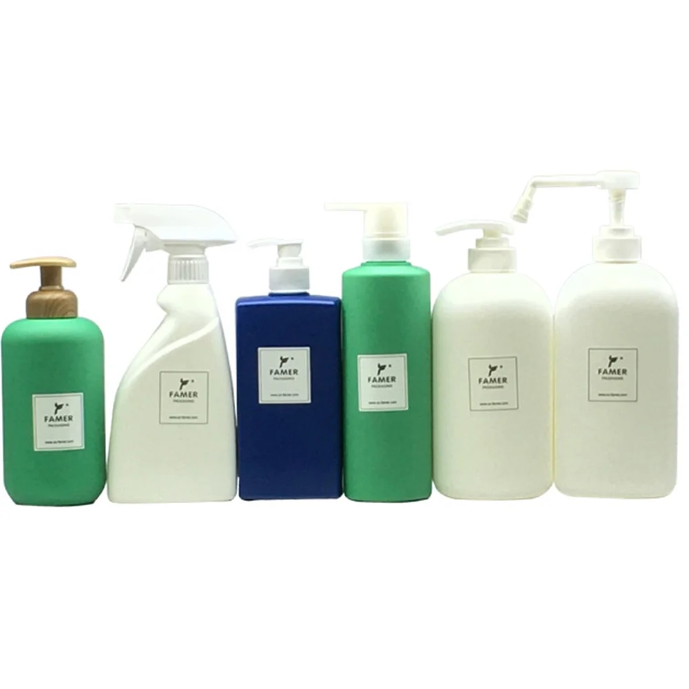 Shower Gel Bottle 500ml Plastic Spray Bottle Portable Refillable Empty