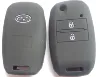 Car Fob Key For KIA Sid Rio Soul Sportage Ceed Sorento Cerato K2 K3 K4 K5 3 Button Flip Folding protect Silicone Cover Case