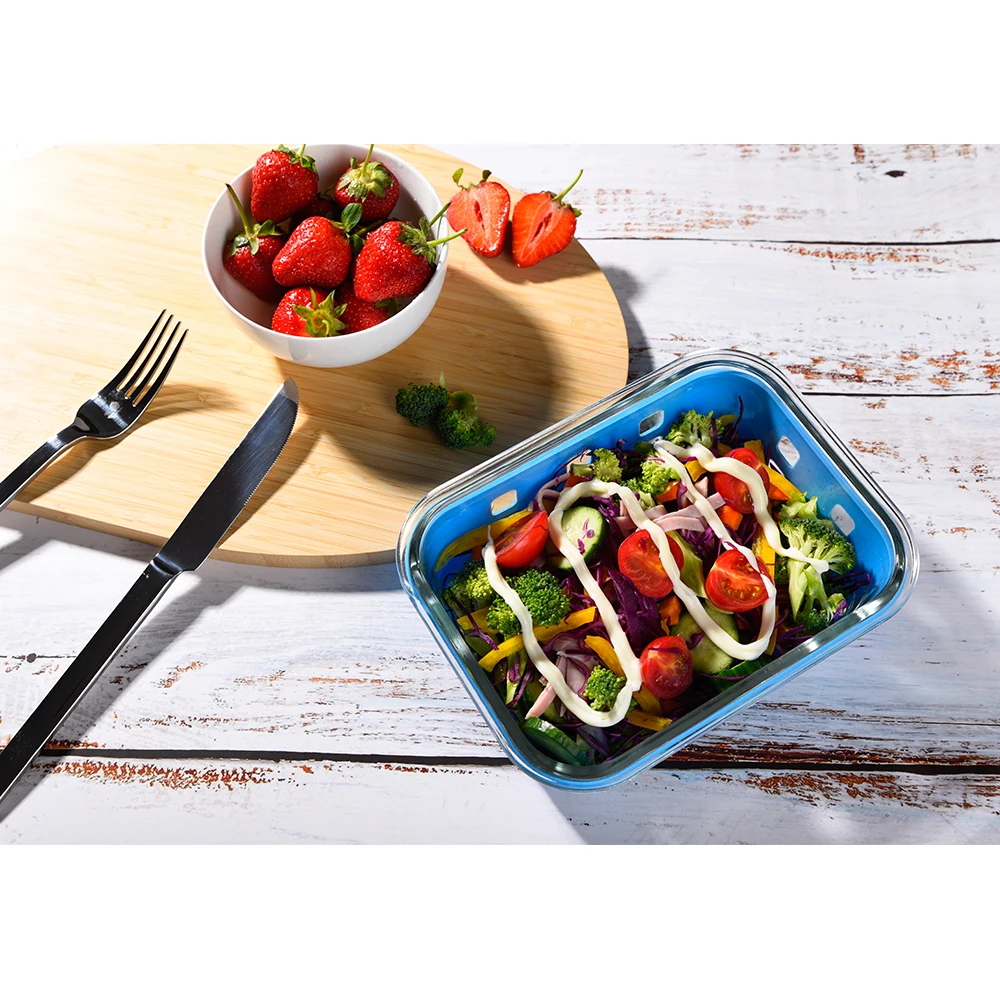 glass silicone food container