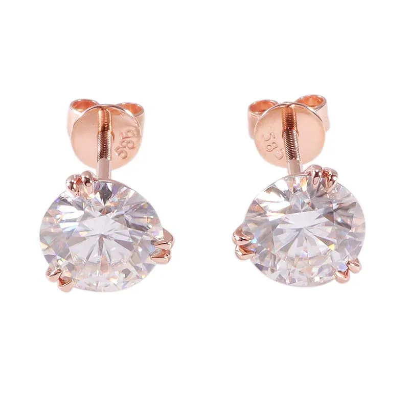 

Moissanite Diamond Engagement earring,1 Pair