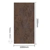 1000x2000mm Large Format Brown Glossy Slate Ceramic Wall Tile Backsplash