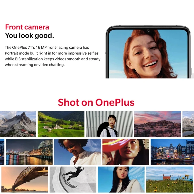 OnePlus 7T mobile phones 48MP Camera 6GB 8GB 12GB 128GB 256GB 6.55 inch large memory capacity OnePlus smart phone