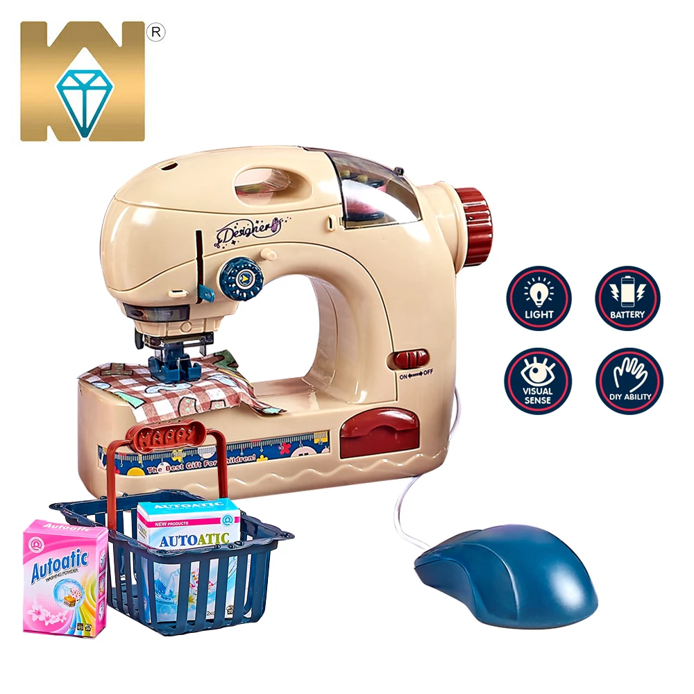 Home Appliances Toy Sewing Machine Kids Pretend Play Toy Educational