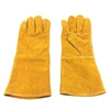 welding protective gloves cow split leather work gloves safety leather gloves