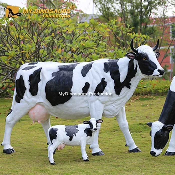 My Dinosummer New Arrival Fiberglass Life Size Cow Statue For Outdoor