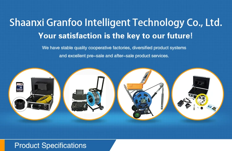 Mini dual camera for pipe/tunnel/cave inspection detector