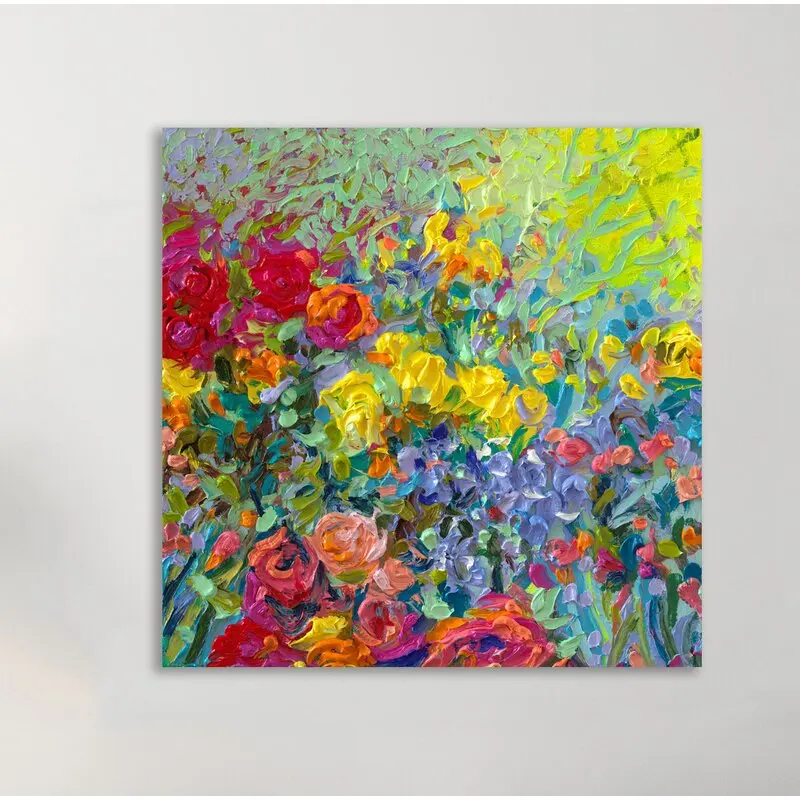 粘土の花アクリル画プリントキャンバスに抽象的な花水彩画の風景家の生活の装飾 Buy 壁絵画 アートの絵画 絵画 Product On Alibaba Com