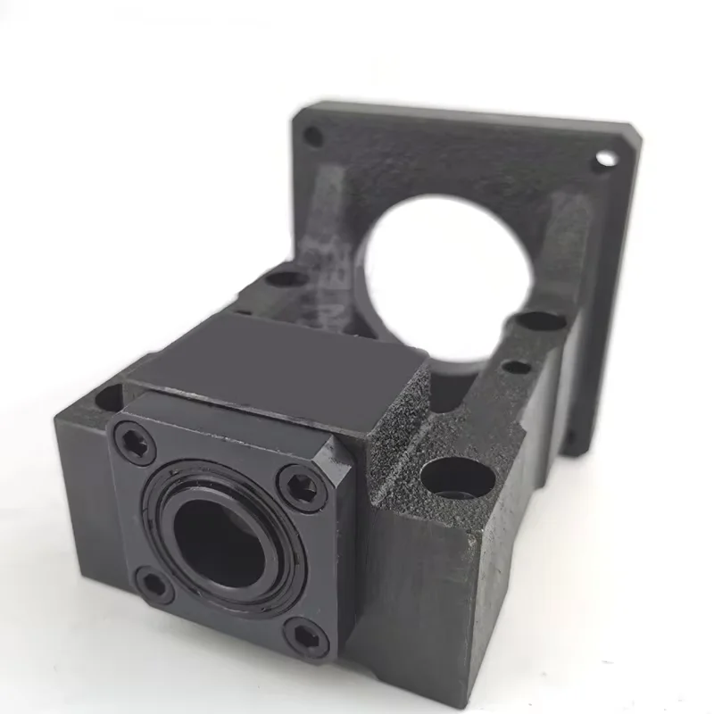 product ball screw motor integrated base slide module bearing frame support fixed servo stepper four hole cast iron 100mm mbk6-12